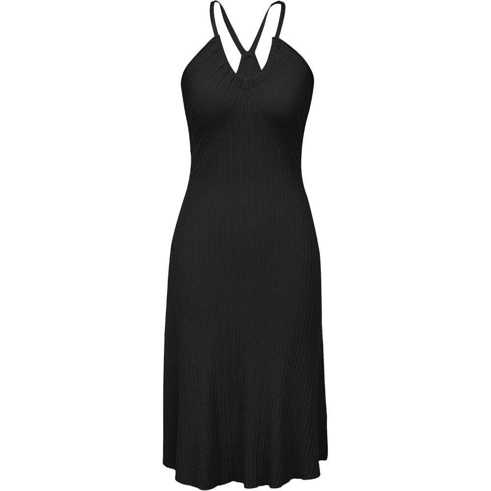 Women's V Neck Swing Dress Knit Adjustable Halter Summer Vacation Cozy - Picture 8 of 9